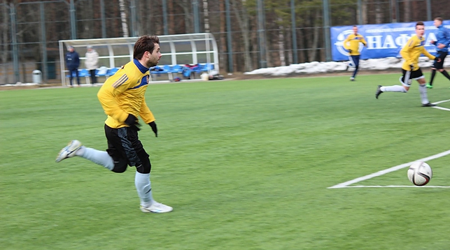 В игре футболисты "Нафтана". Фото официального сайта новополоцкого клуба