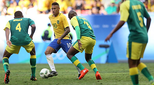 Во время матча Бразилия - ЮАР. Фото официального сайта Игр.