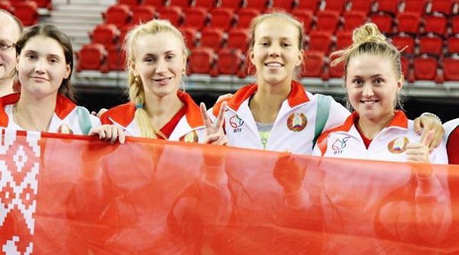Женская сборная Беларуси. Фото Белорусской федерации тенниса