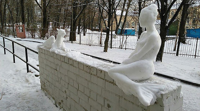 русалка снег