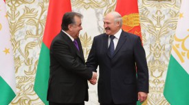 Эмомали Рахмон и Александр Лукашенко