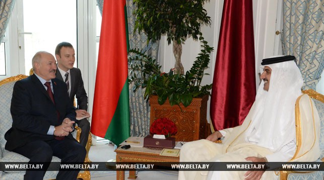 Президент Беларуси Александр Лукашенко и Эмир Катара шейх Тамим бен Хамад аль-Тани. Фото из архива