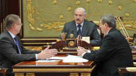 Александр Лукашенко, Михаил Русый и Леонид Заяц