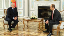 Александр Лукашенко и Михеил Джанелидзе