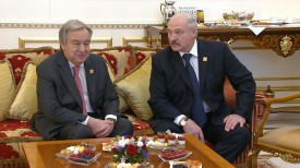 Антониу Гутерриш и Александр Лукашенко