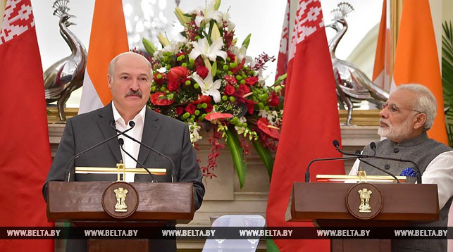 Александр Лукашенко и Нарендра Моди