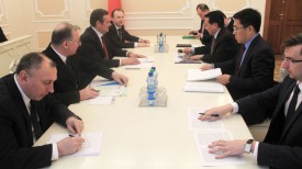 Во время встречи. Фото Совета Министров Республики Беларусь