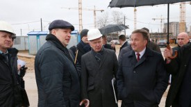 Андрей Кобяков ознакомился со строительством Центра олимпийской подготовки по художественной гимнастике