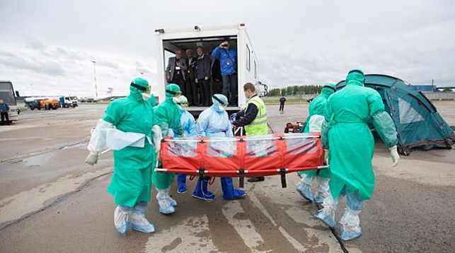 Во время учения. Фото Национального аэропорта Минск