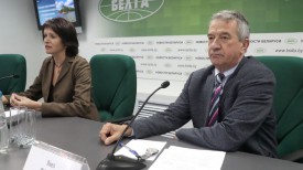 Во время пресс-конференции