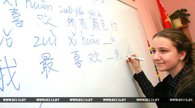 Учащаяся гимназии №12, изучающая китайский язык. Фото из архива