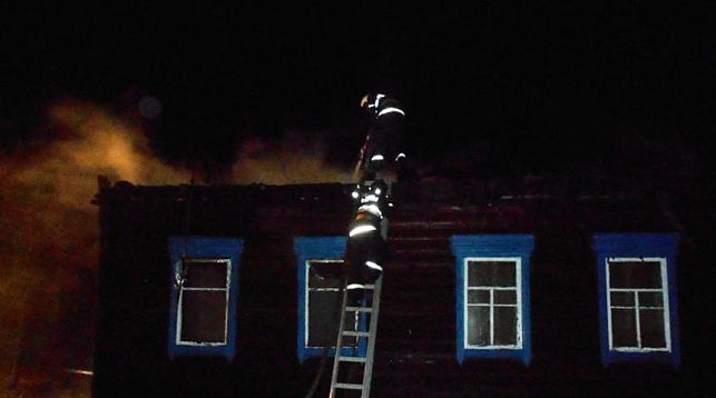 Пожар в Новом Полесье Лельчицкого района. Фото МЧС