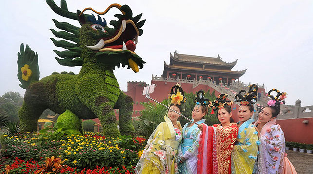 Фестиваль хризантем в Китае
