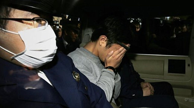 Такахиро Сараиси во время задержания