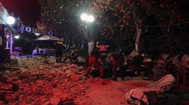 После землетрясения на острове Кос. Фото АР