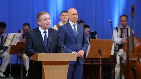 Во время церемонии открытия Дней культуры Молдовы в Беларуси