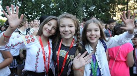 Мария Казаринова (Молдова), Мария Магильная (Беларусь) и Алана (Литва)