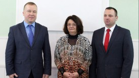 Александр Шамко, Наталия Родригез и Александр Гагиев. Фото Министерства спорта и туризма