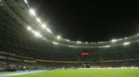 Трибуны &quot;Олимпийского&quot; во время матча Украина - Хорватия. Фото ФФУ