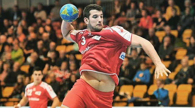 Во время матча Швейцария - Беларусь. Фото News Handball Schweiz