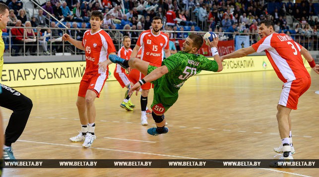 Во время первого матча Беларусь - Польша (Минск)