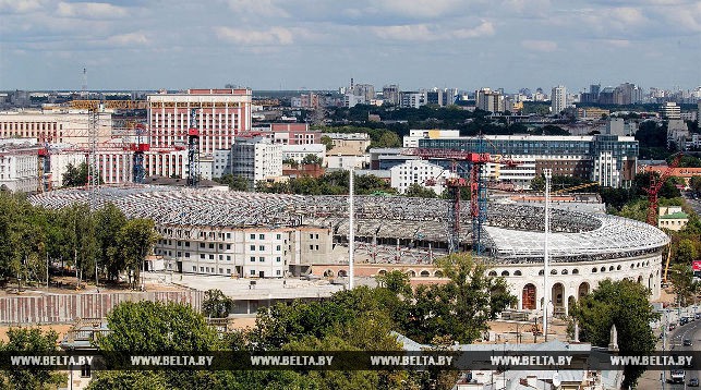 Вид на стадион "Динамо"