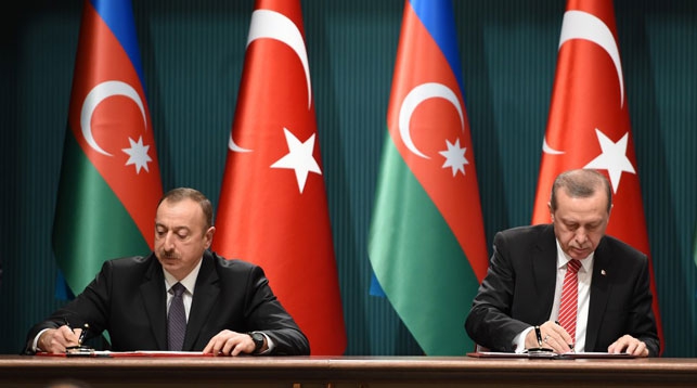 Ильхам Алиев и Реджеп Тайип Эрдоган. Фото Trend