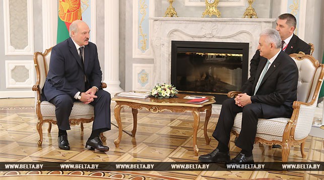 Александр Лукашенко и Бинали Йылдырым