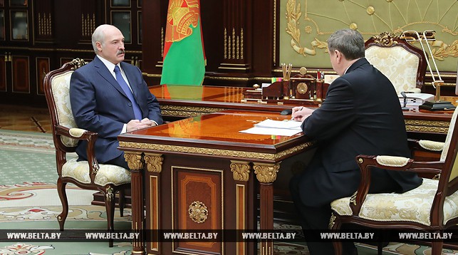 Александр Лукашенко и Михаил Русый
