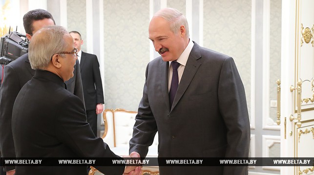 Панкадж Саксена и Александр Лукашенко