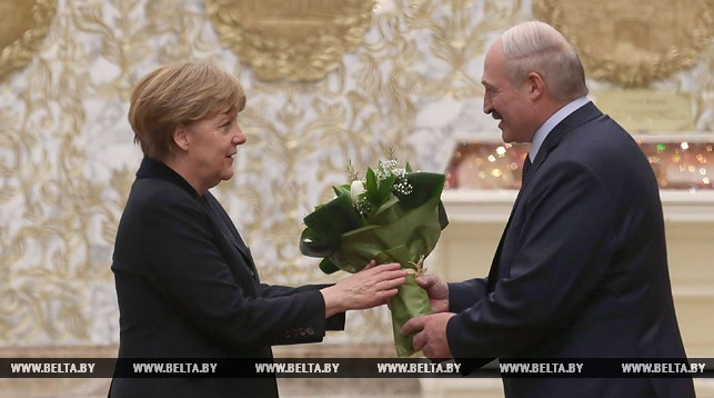 Ангела Меркель и Александр Лукашенко. Фото из архива