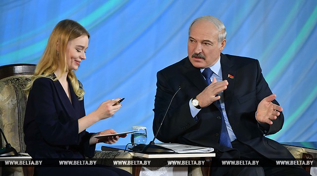 Елизавета Запека и Александр Лукашенко