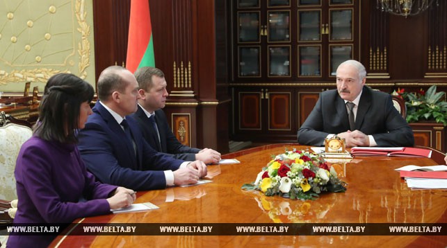 Александр Лукашенко во время назначения