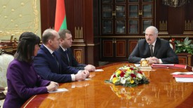 Александр Лукашенко во время назначения