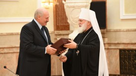 Президент Беларуси Александр Лукашенко и Митрополит Минский и Заславский Павел, Патриарший Экзарх всея Беларуси