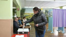 Во время голосования на участке №20 Московского района