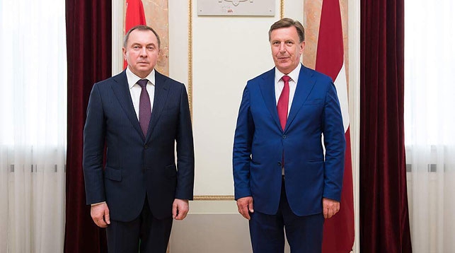 Владимир Макей и Марис Кучинскис. Фото twitter-аккаунта премьер-министра Латвии