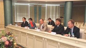 Во время встречи. Фото пресс-службы Беларусбанка