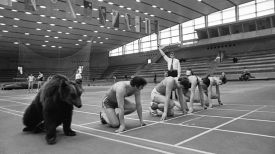 Олимпийская прогулка. В легкоатлетическом манеже Топа принял старт. 18 апреля 1978 года