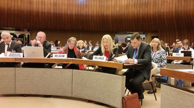 Во время конференции. Фото Представительства Беларуси в ООН