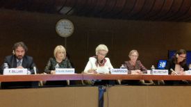 Ирина Костевич (в центре). Фото Представительства Беларуси в ООН