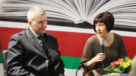 Олег и Юлия Новицкие на презентации книги. Фото из архива