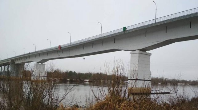 Мост через Припять в Житковичском районе. Фото МЧС