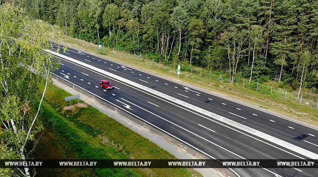Реконструируемый участок автомагистрали М6 Минск-Гродно. Фото из архива