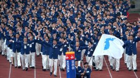 Команды КНДР и Республики Корея прошли вместе на церемонии открытия летних Олимпийских игр в Сиднее-2000. Фото из архива