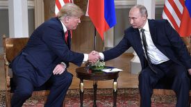 Дональд Трамп и Владимир Путин. Фото пресс-службы президента РФ