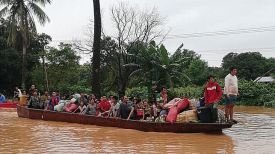 Наводнение в Лаосе. Фото EPA
