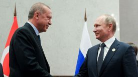 Реджеп Тайип Эрдоган и Владимир Путин. Фото ТАСС