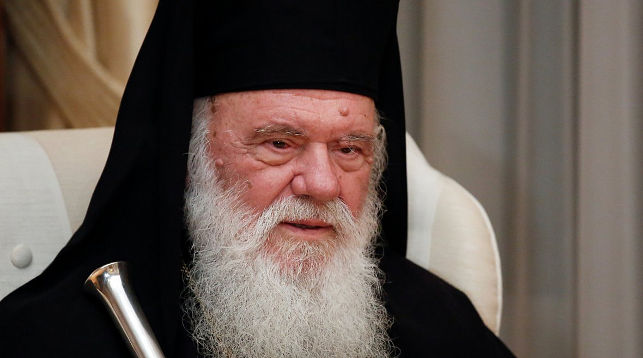 Предстоятель Греческой православной церкви Иероним. Фото Reuters.