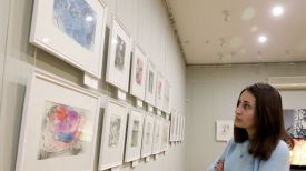 На выставке литографии Марка Шагала